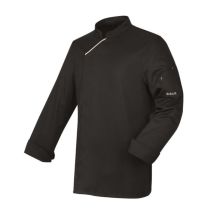 Veste De Cuisine Mixte Manches Longues Col Mao Robur Harti Noir Xs