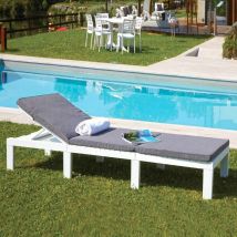 Sonnenliege Caserta – Verstellbarer Liegestuhl aus Polypropylen – 195 cm x 65 cm x 78 cm – Ideal für Garten, Balkon, Veranda