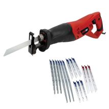Olympia Recip Saw 09-350 Reciprocating Saw 240v + 16 Assorted Blades Olprs900