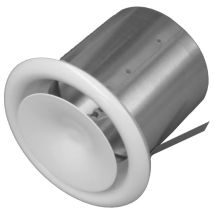 Uscita Aria Orientabile Con Manopola Bir – Acciaio Laccato Bianco – Ø100 Mm Joncoux