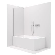 Stilform - Badewannenaufsatz Glas Duschwand Chrom 80x140 Oder 100x140:80x140 Cm