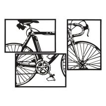 Wall Panel Bike Set 3 Pcs Cm 40x1,3x60 (single Pc Size)