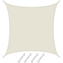 Amanka - Upf50+ Tenda Da Sole Upf50+ Tenda Uv 4x4 M Quadrato Protezione Solare Beige