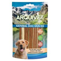 Lanières De Poulet Et De Poisson Arquivet 100 G
