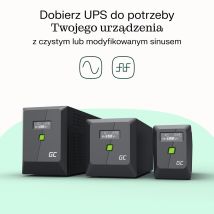 Green Cell Ups Powerproof 480w/750va Pure Sin.