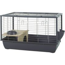 Gitterkäfig Für Meerschweinchen Und Nager Zolux - 1 Etage - 80 X 52,5 X 48 Cm - Néolife Connect - Grau