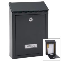 Boîte Aux Lettres Extérieure Boîte Aux Lettres En Acier Anthracite Avec Clés Boîte Aux Lettres Murale Pour Collectivités Ave