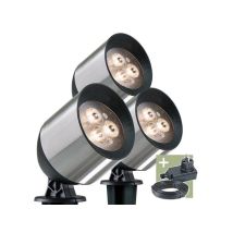 Perel - Ludeco - Joren - Strahler - 3er-set - 12 V - 90 Lm - 1 W - Warmweiß