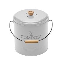 Secchio Rotondo Per Compost Bianco Da 8 Litri - 040616 - Guillouard