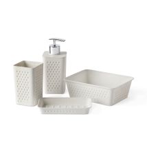Set Di 4 Accessori Da Tavolo In Plastica Bianca Tatay Bohol Plasticos Tatay