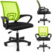 Drehstuhl SMART schwarz/neongrün – höhenverstellbar – 91 cm hoch – 64 cm breit – 54 cm tief – 110 kg max. Belastung
