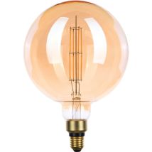 Ampoule Led Globe À Filament Déco - Xxcell - E27 - 6,5 W - 806 Lm - 2700 K - D. 200 Mm - Ambrée