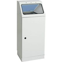 Stumpf Contenitore per raccolta differenziata 45L – Lamiera d'acciaio zincata – Altezza 1000mm, Larghezza 400mm, Profondità 300mm
