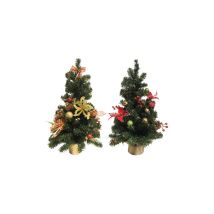 Alberini Decorados En Oro/rojo H 50 Cm – Guirnaldas De Navidad