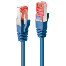LINDY 1m Kat.6 s/ftp Kabel – Blau – RJ-45 – Hochgeschwindigkeitsnetzwerk – Vergoldete Kontakte – 27 AWG