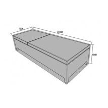 Signature Weave Sarena Sun Lounger Furniture Cover 203 X 73 X 40 Cm