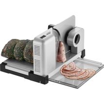 Ritter – Elektrischer Allesschneider icaro 5 – Wellenschliffmesser – Schnittstärke bis 14 mm – Robuste Metallausführung – Sicherheitsmoment- und 