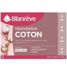 Blanreve Traversin En Coton - 90 Cm - Blanc