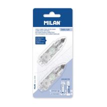 Milan Recambio Cinta Correctora Cilíndrica Y Extensión 5mmx6m -blíster 2u-
