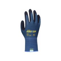Towa Handschuh Activ Grip Advance Größe 9 – Atmungsaktiv – Vollbeschichtet – Blau-Schwarz – EN 388 – 12 Stück