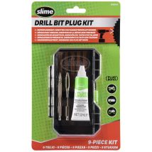Slime 20502-51 Kit Da 9 Punte Da Trapano Per Tappare Gli Pneumatici, Compatibile Con Tutti I Trapani, L’opzione Più Semplice Per Tappare Pneumatici 
