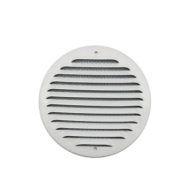 Griglia Tonda Da Sovrapporre In Metallo Con Rete D.150 Mm Alluminio Bianco First