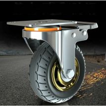 DHKLFA 360° Universalrollen – Gummiräder für Möbel – Hochwertig, leise, stoßdämpfend – Für empfindliche Böden