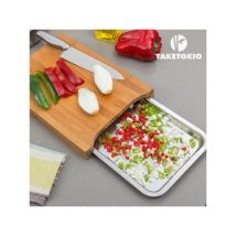 Tabla Cortar Bambu + Bandeja 35x25 Cm