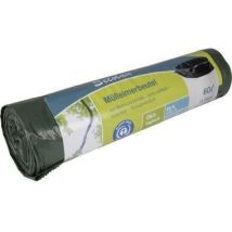 Secolan - Müllbeutel 60 X 72 Cm (b X H) 30μm 60l Polyethylen 100 % Recycelt Schwarz 15 St./pack.