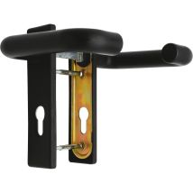 Juego de manillería para puertas de acero – Plástico – Fijación atornillada oculta – Color negro – DIN izquierda-derecha – Ignífugo