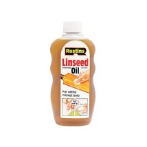 Rustins – Raw Linseed Oil 500 ml – Natural Wood Treatment for Cricket Bats & French Polishing