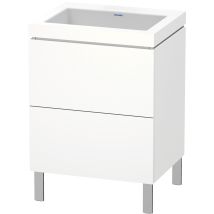 Duravit L-cube C-conjunto Vertical, 2 Cajones, Sin Rebosadero,