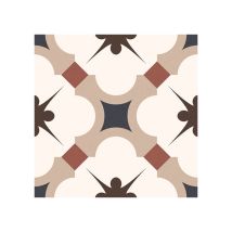 Carrelage Ancien Ciment Gabardine Beige 16.5x16.5 Cm – Grès Cérame Mat – Résistance R9 – Compatible Chauffage Au Sol – Pour Intérieur Et Extérieur – 