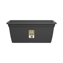 Florus Mediterran Terrace Trough 60 - Gris - L 59 X B 29.5 X H 26 Cm - Extérieur - 100% Recyclé