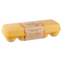 Boîte de stockage 10 œufs en coquilles recyclées – Cuisine écoresponsable – Fabrication française – Durable et réutilisable