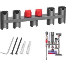 Support Accessoires Pour Dyson V11 V10 V8 V7 V15 Sv10 Sv11, Support Mural Organisateur Pour Dyson Aspirateur Balai Avec 9 Prises De Rangement