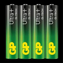 Batería Alcalina Aaa Gp Ultra Plus, 24aup/lr03, Paquete De 4