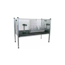 Rocila - Conigliera Eko 200006 Ropet 2 Scomparti Ingrasso Cm 102x51x42/80 Sovrapponibile