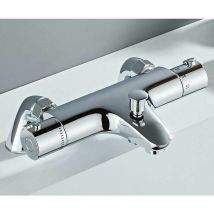 Grifo Termostático Para Bañera, Grifo Termostático Para Ducha Con Control De Temperatura, Latón, Acabado Cromado, Grifo Termostático Para Bañera.