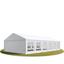 Tendone Per Feste 5x12 M - Ignifugo Pvc Bianco 100% Impermeabile Gazebo Da Giardino Tendone Da Esterno Tenda Party