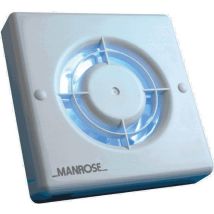 Manrose - 100mm Standard Bathroom Extractor Fan With Adjustable Timer Xf100t