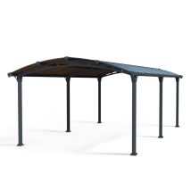 Palram - Arcadia Carport 6400 - Polycarbonate - L649 X W359 X H242 Cm - Grey