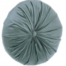 Magiedinatale - Cuscino 'artemis' In Poliestere Decorazione Per Sedie E Poltrone -ø40cm / Azzurro Chiaro