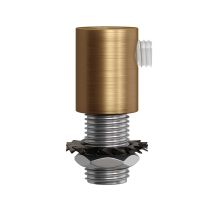 Creative-cables Italia - Serracavo Cilindrico Creative-cables In Metallo Bronzo Satinato 2 Pezzi - Serm1otsx2