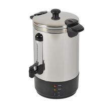Kitchen Chef – Caffettiera 8,8L per 50 tazze – Filtro permanente in acciaio inox – Potenza 950W – Colore nero/acciaio