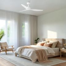 Ventyly Deckenventilator Ø132cm – 3 Klingen – Stahlkörper – 6 Geschwindigkeiten – programmierbare Fernbedienung – für Räume 17,6-28 m²