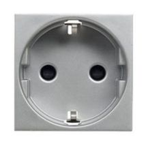 Presa Schuko 2p + Tt Argento Niessen Zenit N2288 Pl