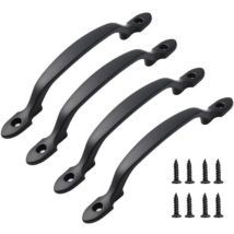 Lot De 4 Poignées De Placard, Poignées De Cuisine, Poignées De Porte, Poignées De Tiroir, Meubles Avec Vis Pour Armoires, Chambres, Longueur 158 Mm