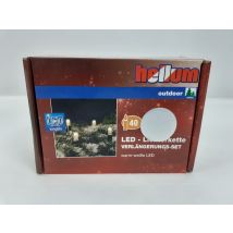Hellum - Led Lichterkette Verlängerungs-set - Chaîne Lumineuse Led D'Extension - 40 Led Blanc Chaud - 4,10 M - Extensible Jusqu'à 1000 Points Lumineux