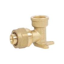 Gomito Femmina Flangiato A Compressione Per Tubo Multistrato Ape 1/2"" X Ø16 (2,0) Mm